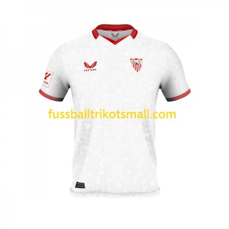 Fußballtrikots Sevilla FC 2023-2024 Kurzarm Heimtrikotsatz kaufen